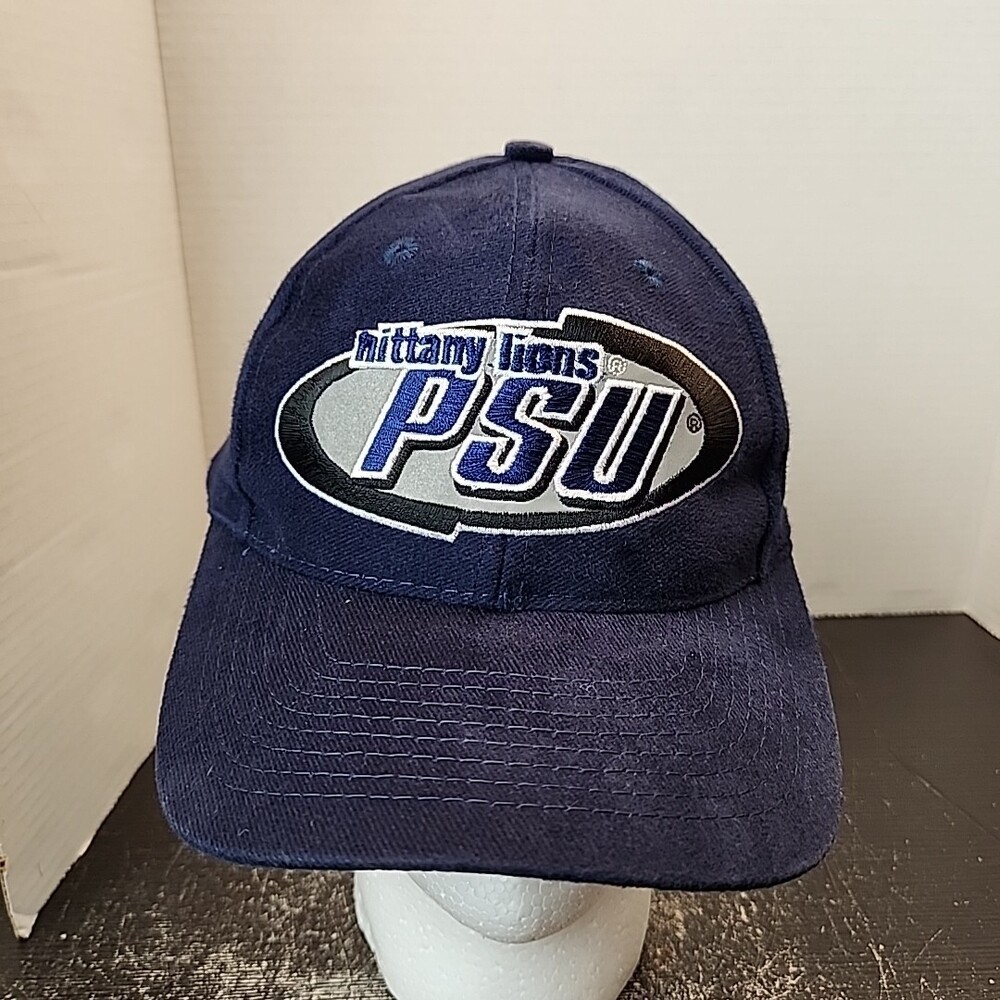 Vintage Penn State University Nittany Lions Russell Snapback Hat Cap Big Logo